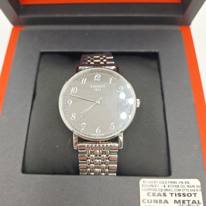 Ceas tissot Curea metal factura garanție #46678