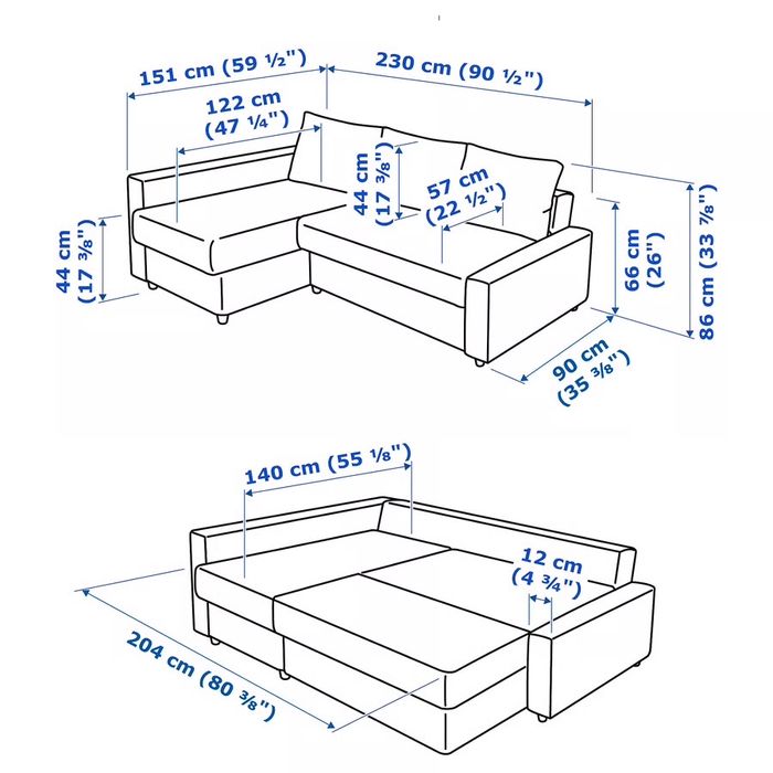 Canapea coltar extensibil IKEA Friheten ca nou