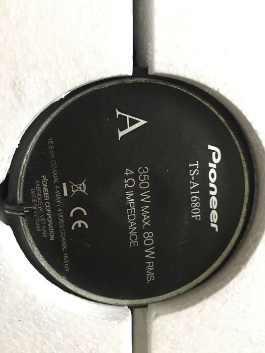 Pioneer ts-a6988 и pioneer ts-a1680f коаксиални 4 лентови говорители
