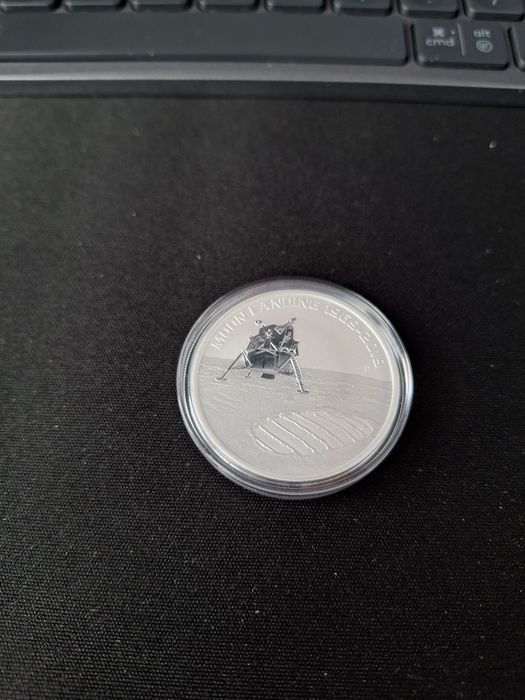 Moneda argint 1 oz Moon Landing 2019