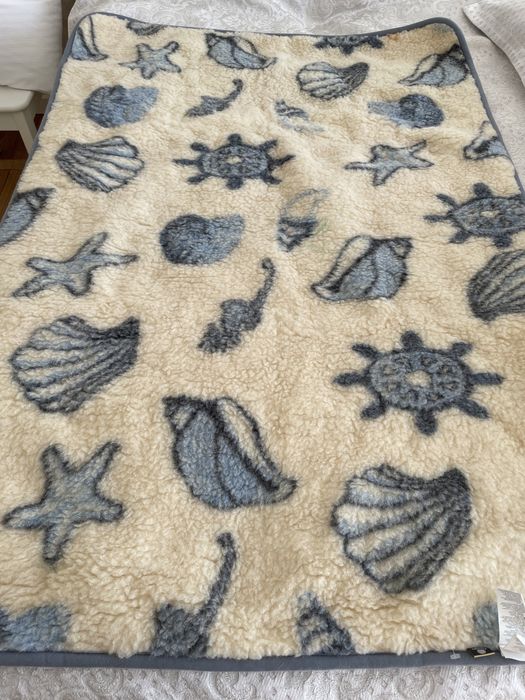 Одеяло плед натуральная шерсть