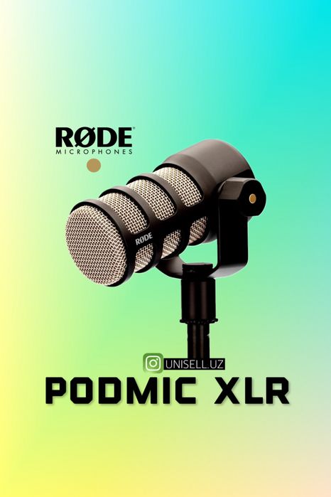 RODE PODMIC XLR - Cardioid Dynamic Микрофон Подкаст Профессиональный