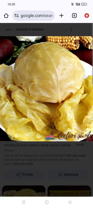 Vând varză murată . foarte gustoasa pentru evenimente