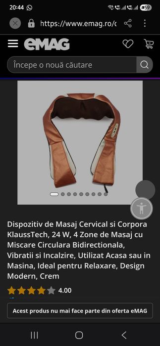 Aparat masaj cervical si corporal