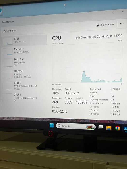 PC Gaming / Workstation i5-13500 + RTX 3060 + 64GB RAM