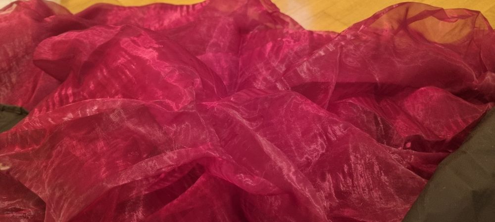 Perdea organza burgund
