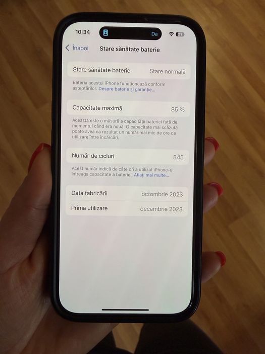 iPhone 15 Pro 128 GB – impecabil