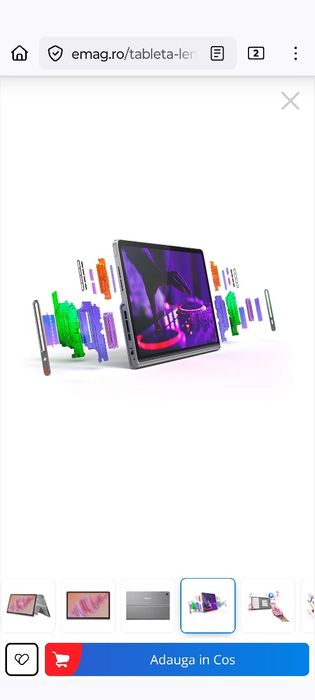 Vând tabletă Lenovo Tab Plus 256 GB