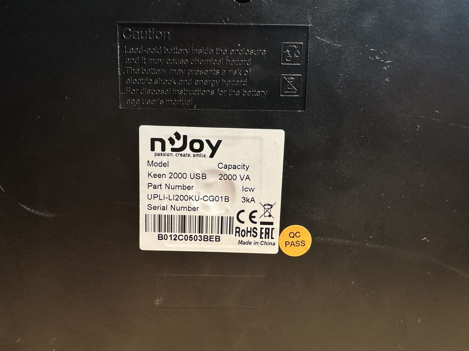 UPS Joy Keen 2000VA / 1200W – Protecție completă