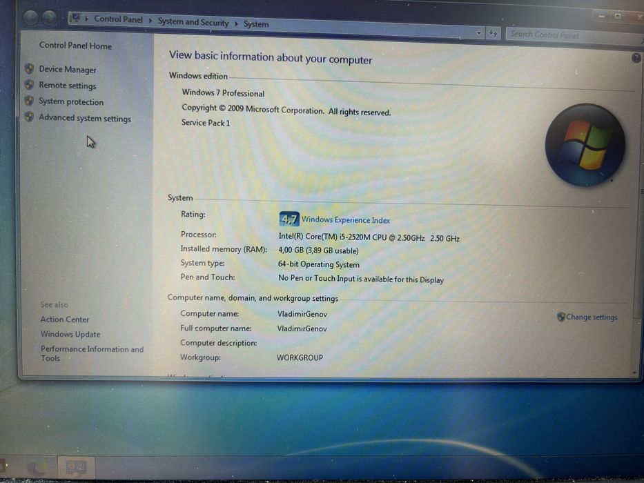 Lenovo Thinkpad T520 i5 2.5 GHz, 300 GB SSD