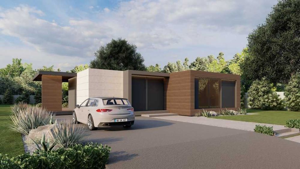 Casă modulară la cheie (bucătărie utilată, baie completă), House, Tiny Home – proiect arhitect, Oradea