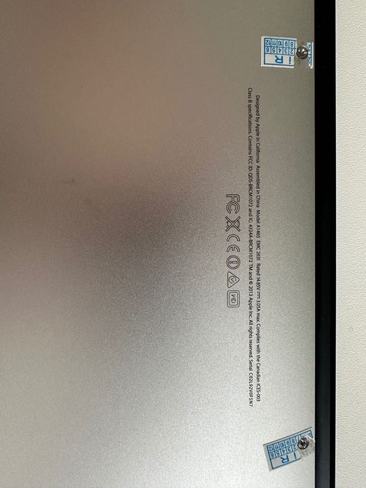 Apple MacBook Air 11” A1465 на ремонт. Торг