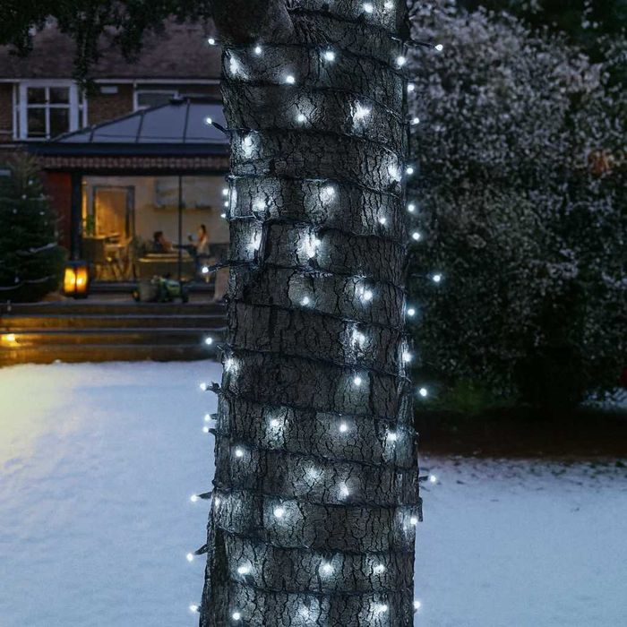 Професионални коледни външни лампички 10м с ФЛАШ ЕФЕКТ Най висок клас