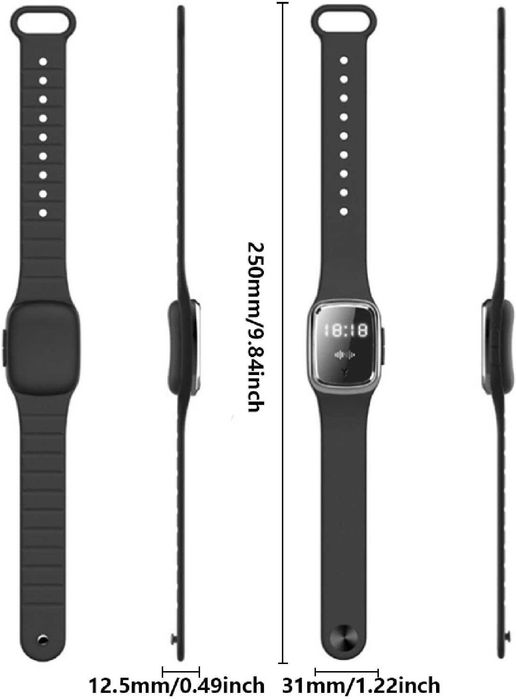 Гривна против комари с часовник M2 -ултразвуков репелент