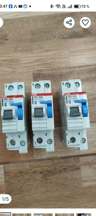 Siguranțe automate (întreruptoare automate – MCB), ABB, seria smisslin