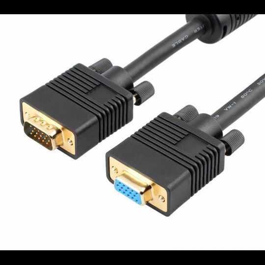 Cablu adaptor VGA tata la VGA mama, 5 m nou