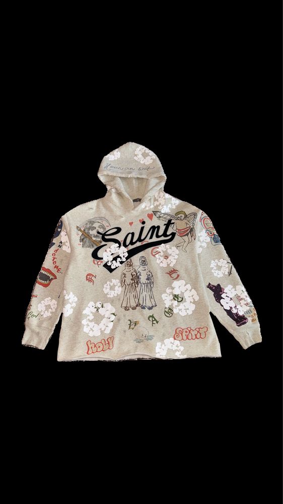 Saint Mxxxxxx Denim Tears Graffiti Hoodie