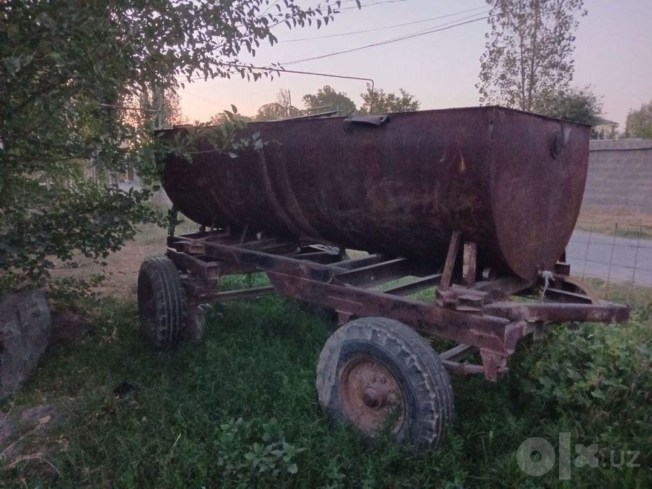 Прицепка  ўрнатилган сув бочка