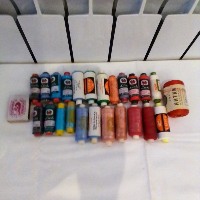 Нитки швейные, Чешские х/б.