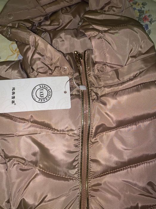 Дамско зимно яке в бежов цвят М размер - чисто ново