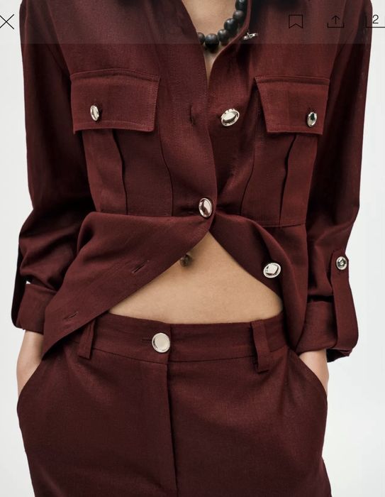 Pantaloni Zara cu in