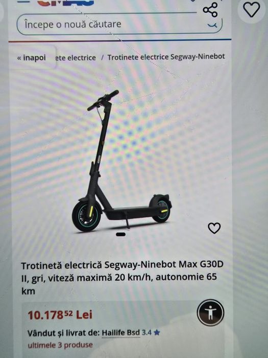 Vand trotineta electrica Segway Ninebot Max  G30D II