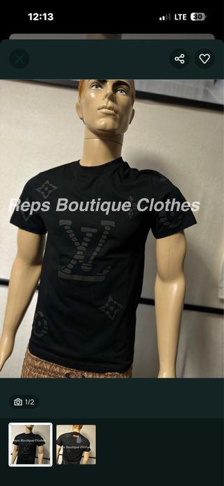Tricou Louis Vuitton Negru Calitate Premium