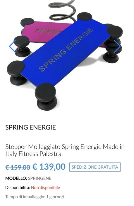 Stepper Spring energie, Italia, 10 buc