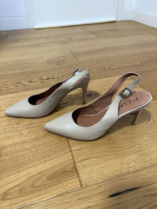 Pantofi bej, piele, Zee Lane, 38
