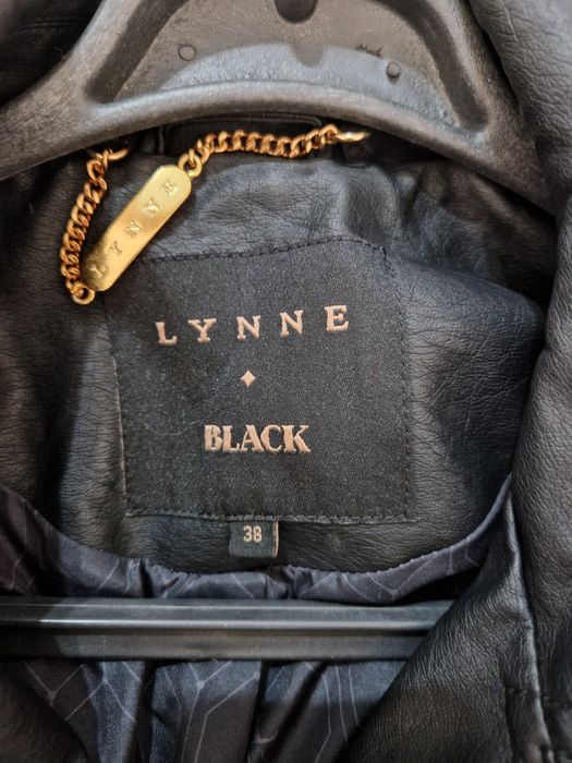 Lynne яке с кожен ефект