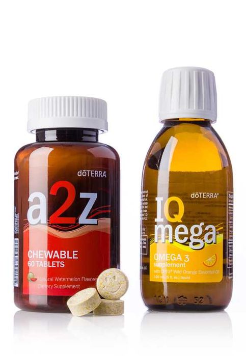 Doterra vitamine&ulei peste copii A2Z & IQ MEGA reducere de la 355 lei