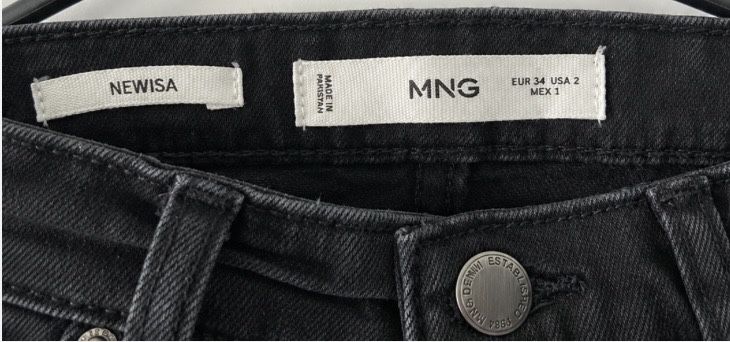 Черни skinny jeans Mango.