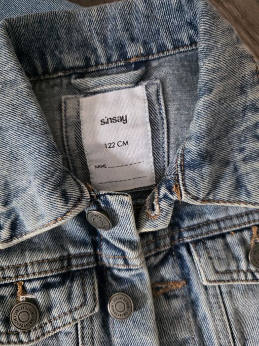 Lot pantaloni camasa si geaca blugi  122