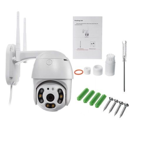 5.0МП Уличная поворотная WiFi IP-камера наблюдения PTZ outdoor camera