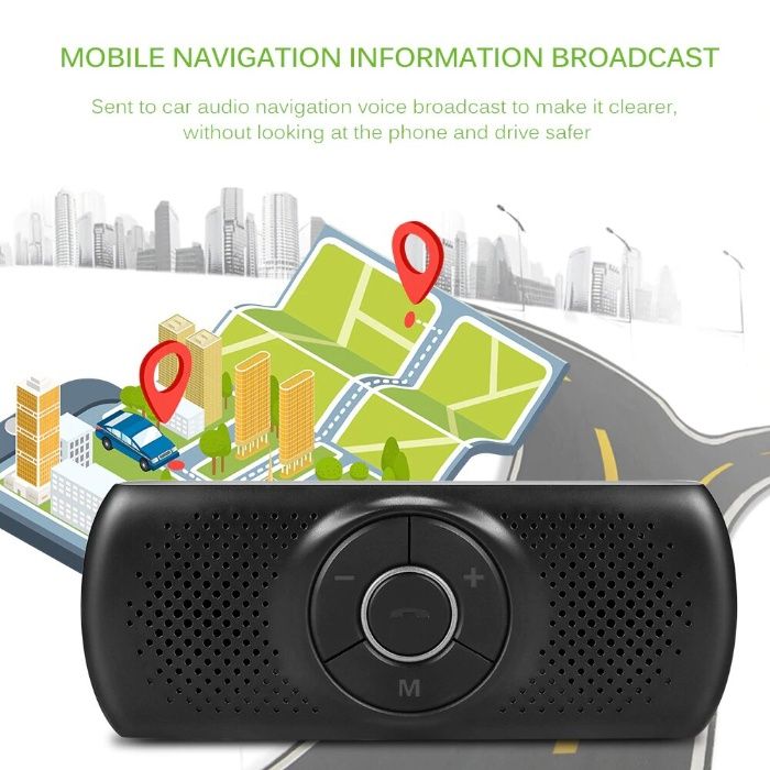 Handsfree cu difuzor kit auto Siri Bluetooth 4.2 3W