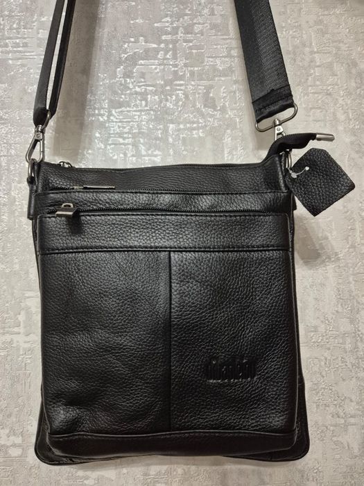 Кожаная сумка через плечо