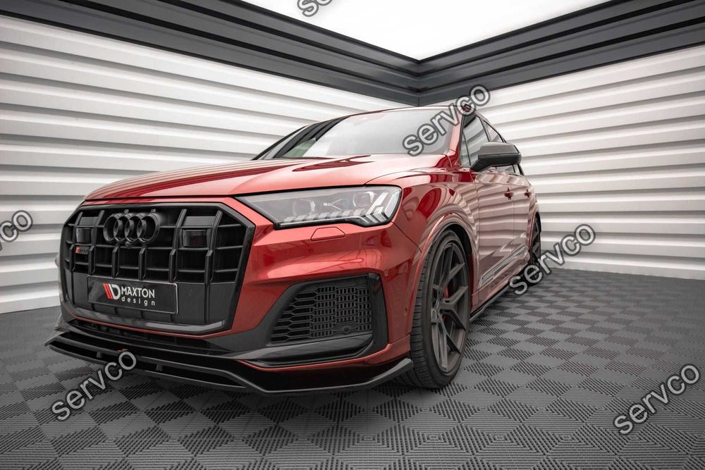 Prelungire splitter bara fata Audi SQ7 Q7 S-Line Mk2 (4M) Facelift 2019- 2023 v2 - Maxton Design