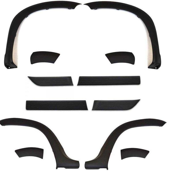 Set 12 Bandouri Laterale Protectii Bara Aripa USI Overfendere DACIA DUSTER I 2010-2017