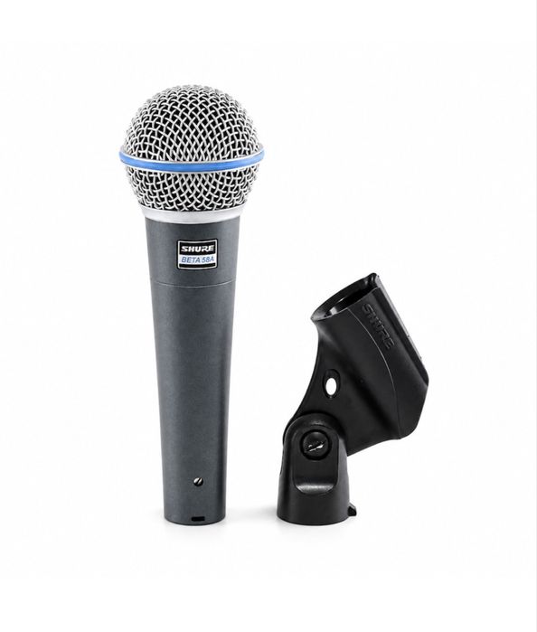 Microfon vocal profesional Shure Beta 58A,cu fir ideal pentru voce,karaoke,biserica,scoala