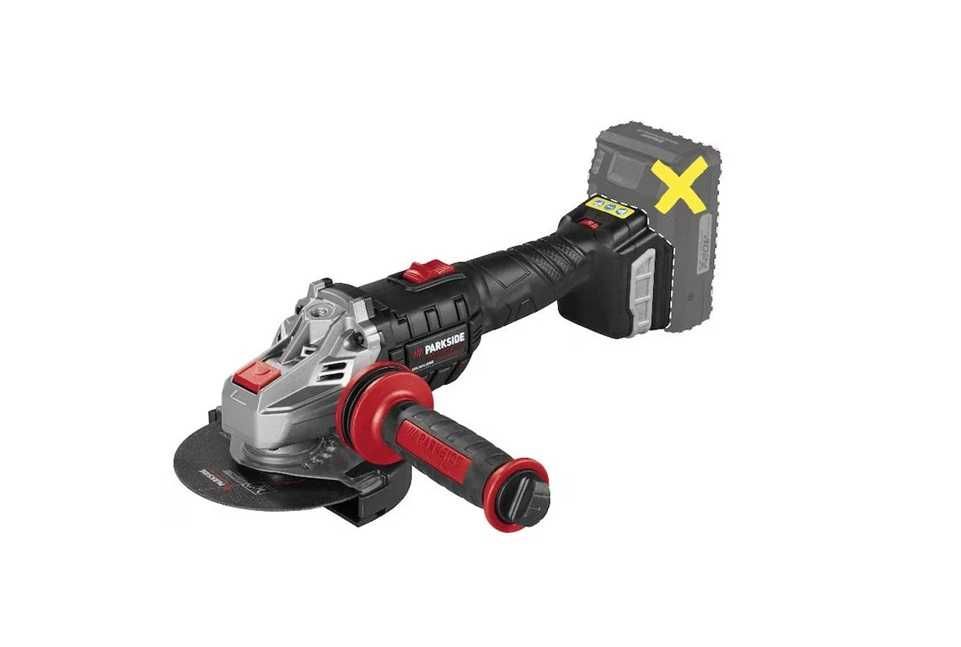 Polizor unghiular PARKSIDE Performance 20V fara acumulator fara incar.