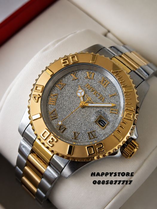 INVICTA Swiss Diamond Silver/Gold 40 mm women, Инвикта нов дамски часовник