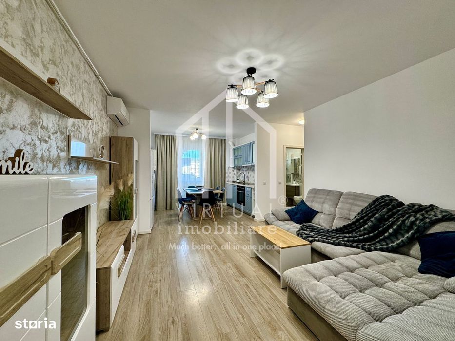 Apartament cu 3 camere, 60mp utili, 2 balcoane (16mp), etaj 1/4, lift