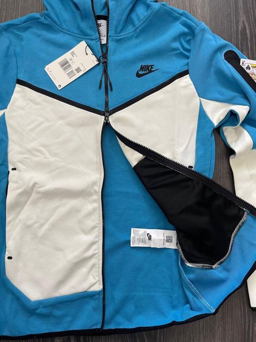 Trening Nike Tech Fleece Baby Blue Bumbac 100%