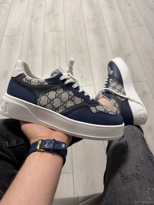 Adidasi Barbati Gucci Albastru & Gri!