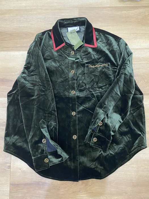 Велюровая рубашка