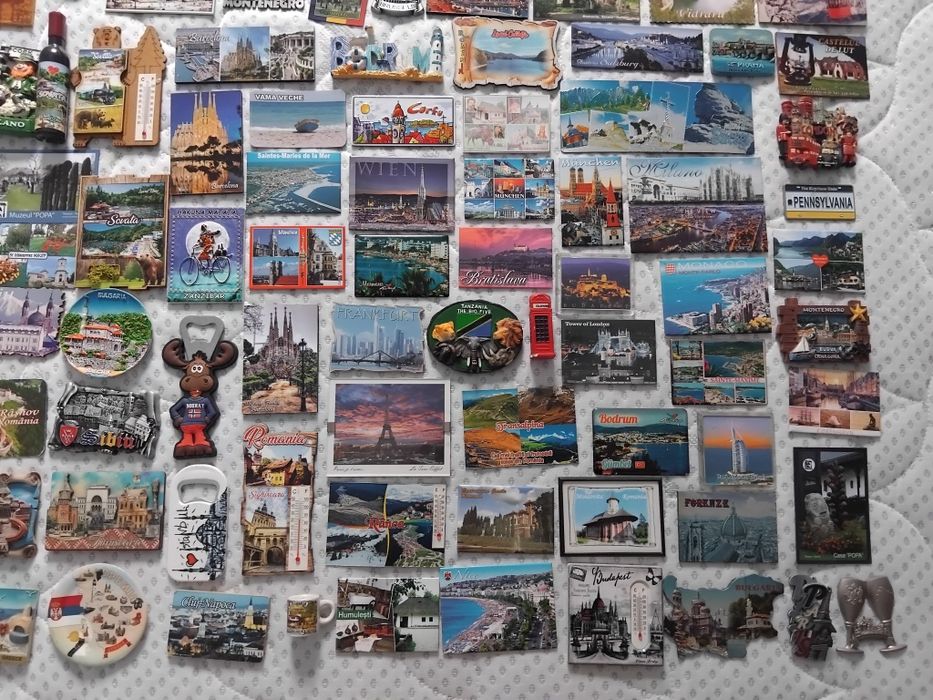 Colectie 172 magneti frigider