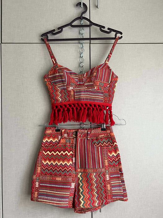 Атрактивен сет, барби рокля, дънкови къси панталони CIDER, XS