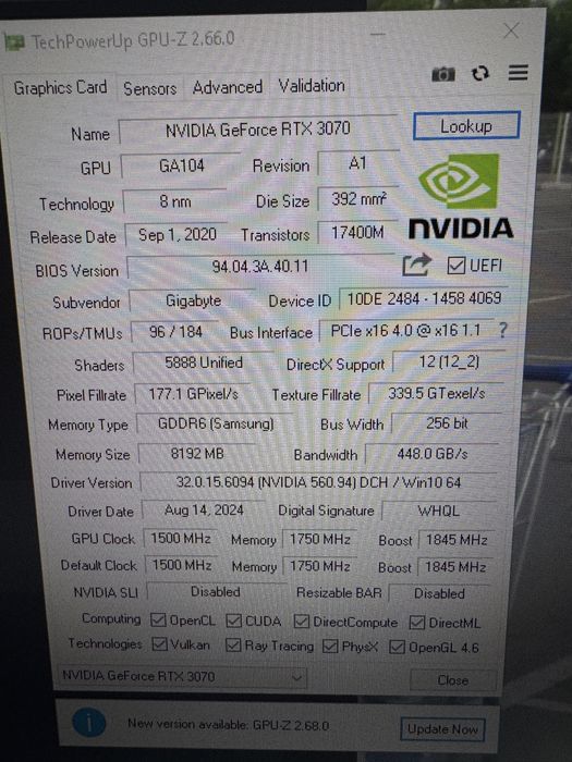 GeForce RTX 3070 AORUS