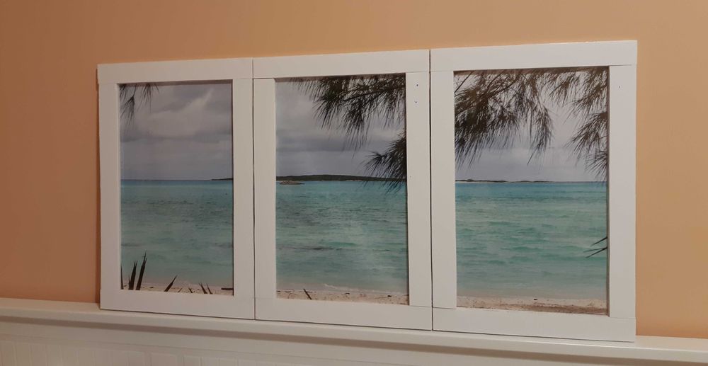 tablou unicat handmade fereastra falsa