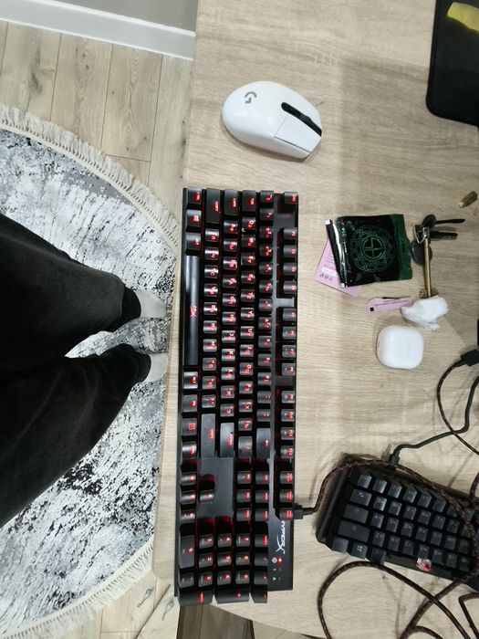 клавиатура Hayper x на синих свечах в 100% формате 3 способа подключен